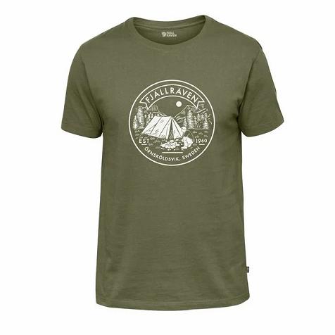 Fjällräven Lägerplats T-Shirt Green Singapore For Men (SG-270519)